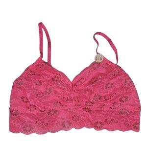 Victoria's Secret PINK Lace Bralette Sz L New
